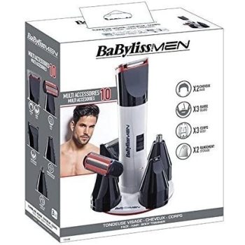 BaByliss T839E wielofunkcyjny trymer 10 w 1 do golenia i przycinania, biały [26070000270]